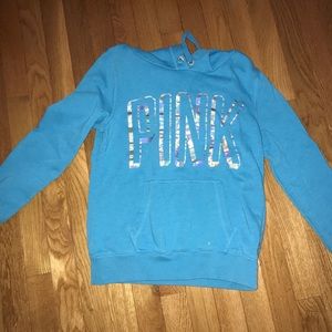 PINK blue sweatshirt